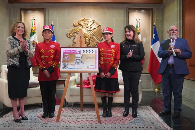 Gobierno de México celebra con billete de lotería a la escritora chilena Gabriela Mistral