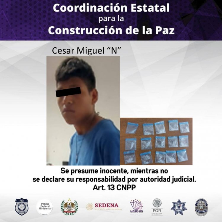 Por traer presunta droga, cayeron 3 jóvenes en Cuautla y Jiutepec