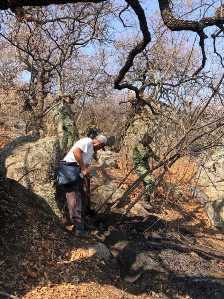 Se logró contener el incendio en el cerro del Chumil