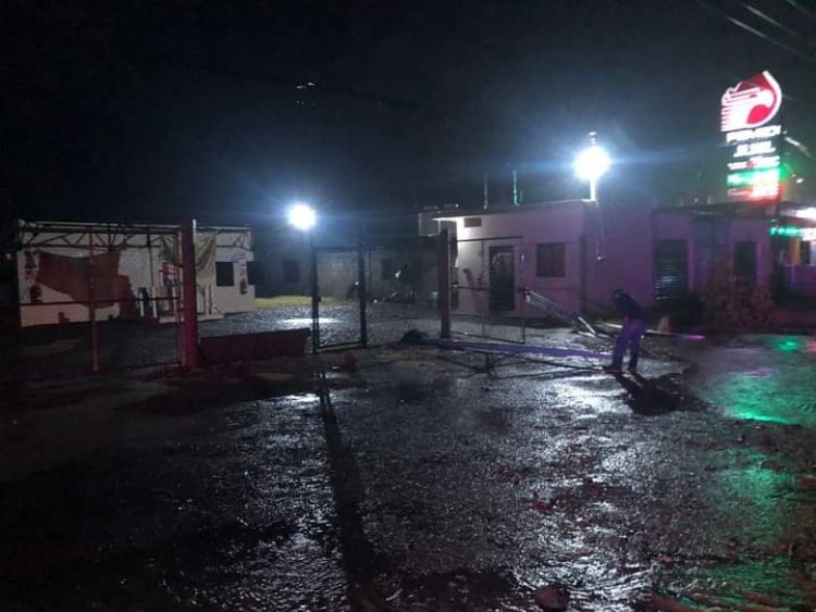 Una tromba causó daños en Tepalcingo