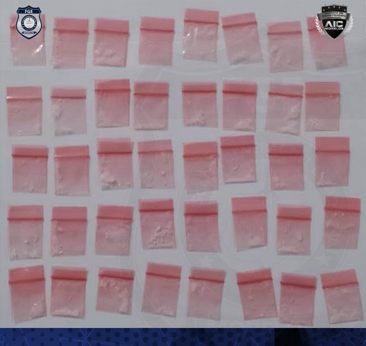 Detenido con metanfetaminas en Miacatlán; agredió a los oficiales