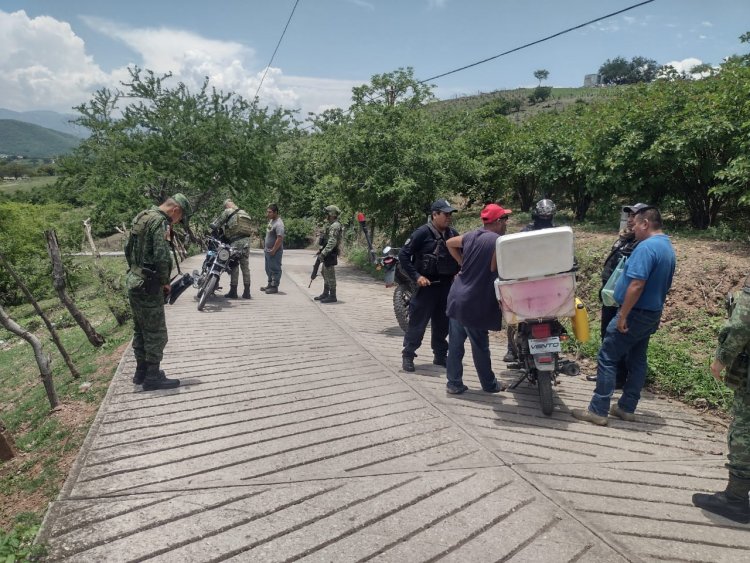 Operativo de fuerzas municipales, estatales y federales para inhibir crimen en el Poniente
