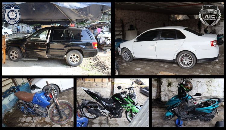 Varios detenidos con armas, drogas y vehículos, durante cateo en Jiutepec