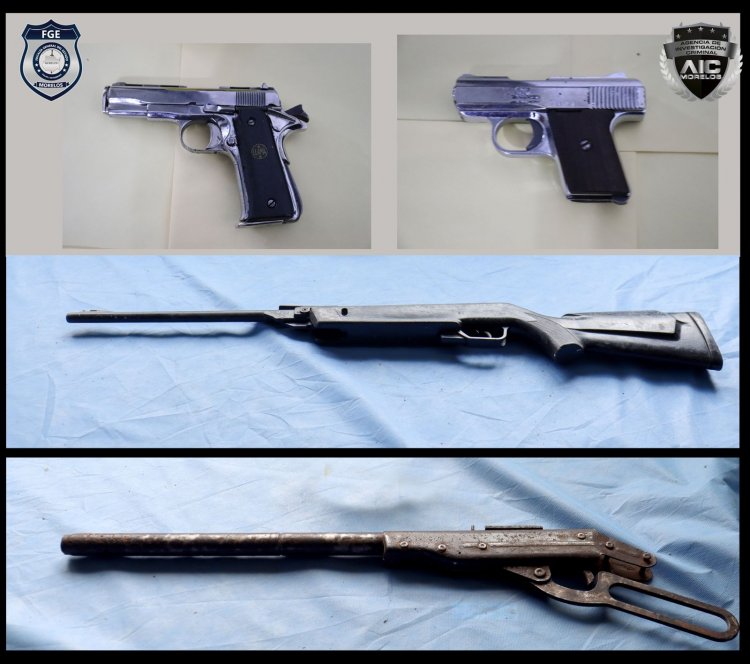 Varios detenidos con armas, drogas y vehículos, durante cateo en Jiutepec