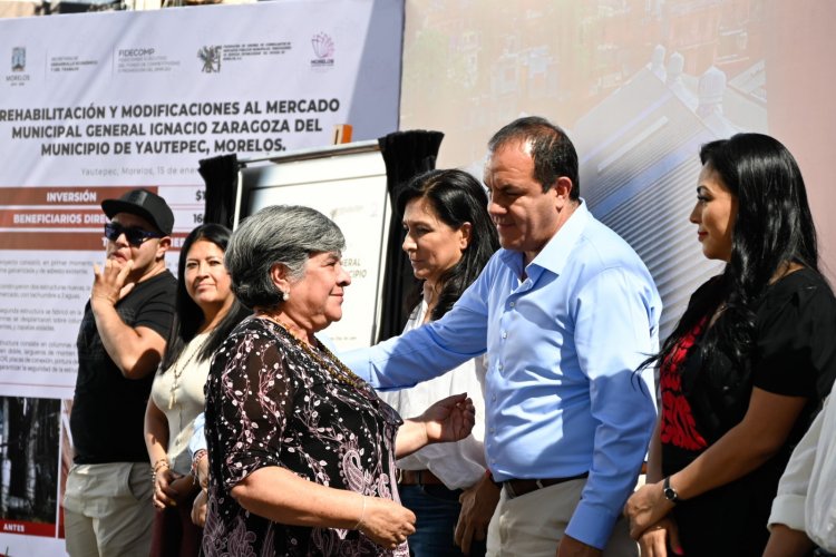 Continúa gobierno de Cuauhtémoc Blanco con el fortalecimiento de mercados para impulsar la economía