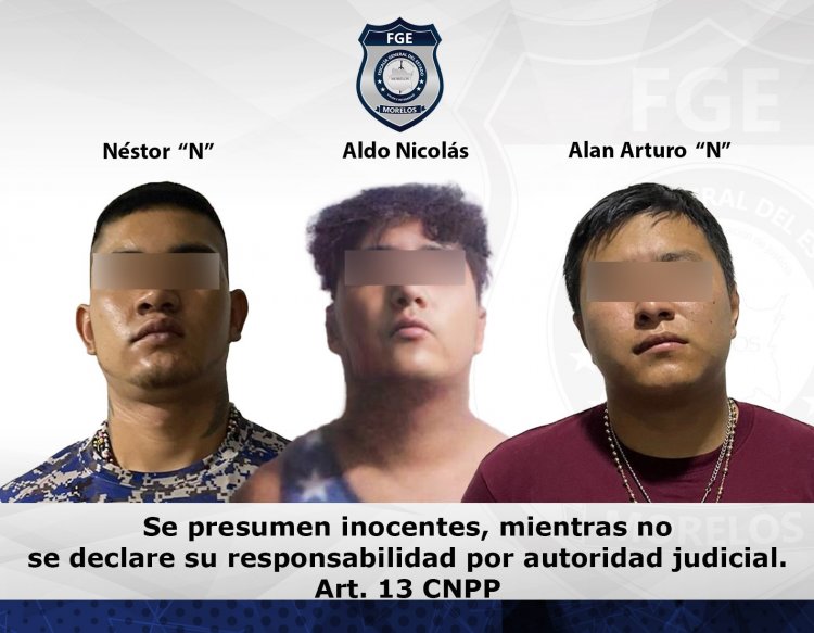 Capturaron a este trío con drogas y vehículo robado