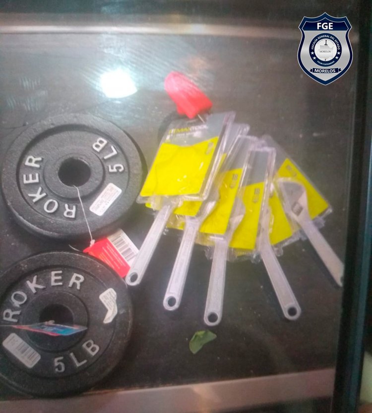 Lo acusan de robar artículos de ferretería y deportes en Temixco