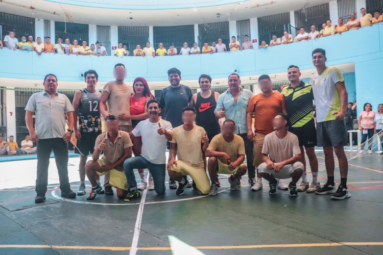Lleva INDEM actividades deportivas a Centro de Reinserción Social Jojutla