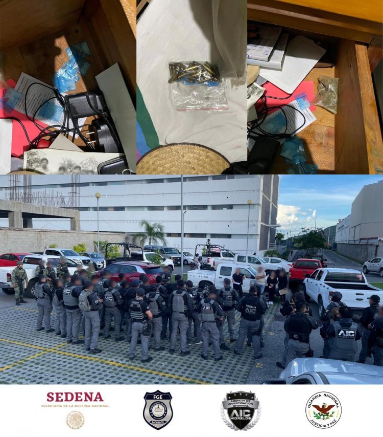 Cateos de la FGE y Sedena en el municipio de jiutepec