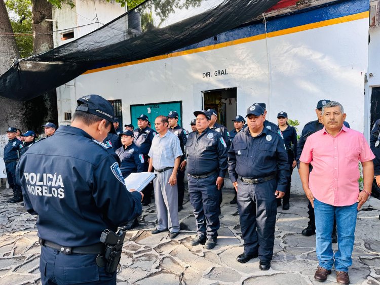 Elementos de seguridad de Jojutla abandonan su actividad por jubilación
