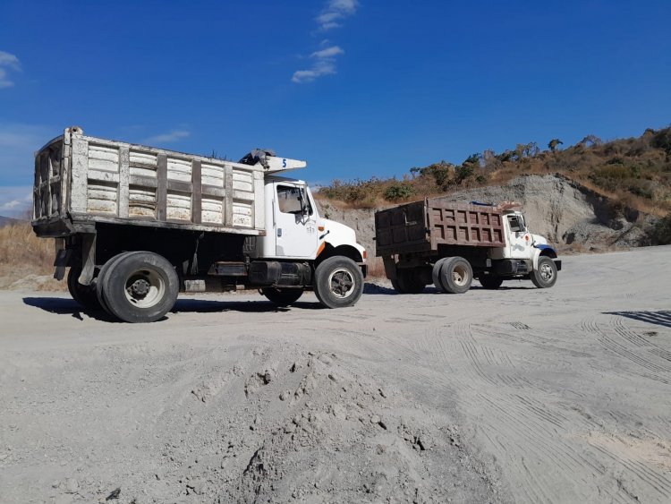 Clausuraron una mina  de arena en Miacatlán