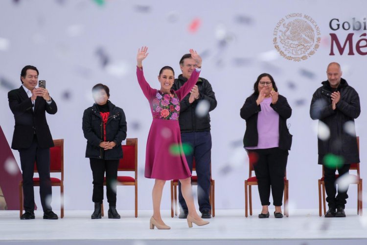 Refrendó Margarita su respaldo  a Sheinbaum en informe de ésta