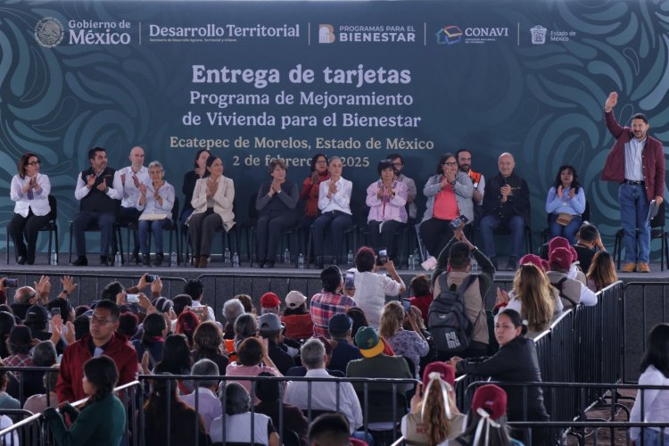 En entrega de tarjetas del Bienestar  se destacaron logros en el ISSSTE