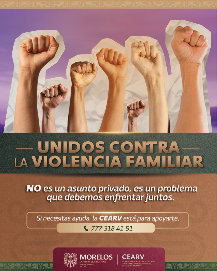 Lanzan campaña "Unidos contra violencia familiar"