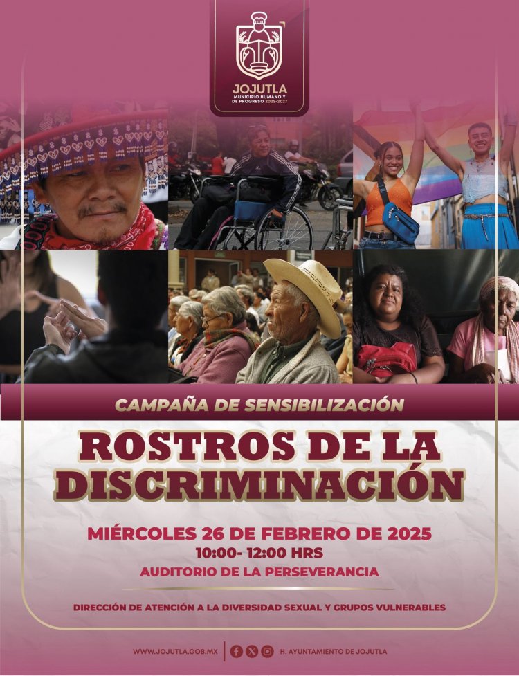Tendrá Jojutla campaña en  contra de la discriminación