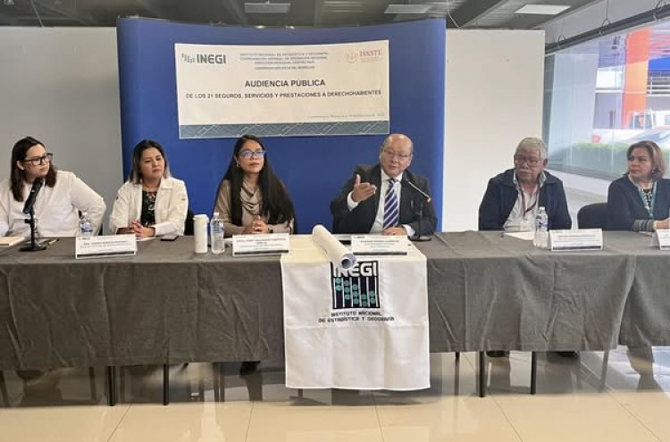 Nutrida asistencia en INEGI a audiencia a cargo de ISSSTE