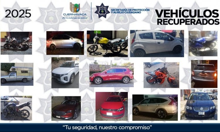 Informó la Seprac sobre recuperación  de vehículos y otros golpes al crimen