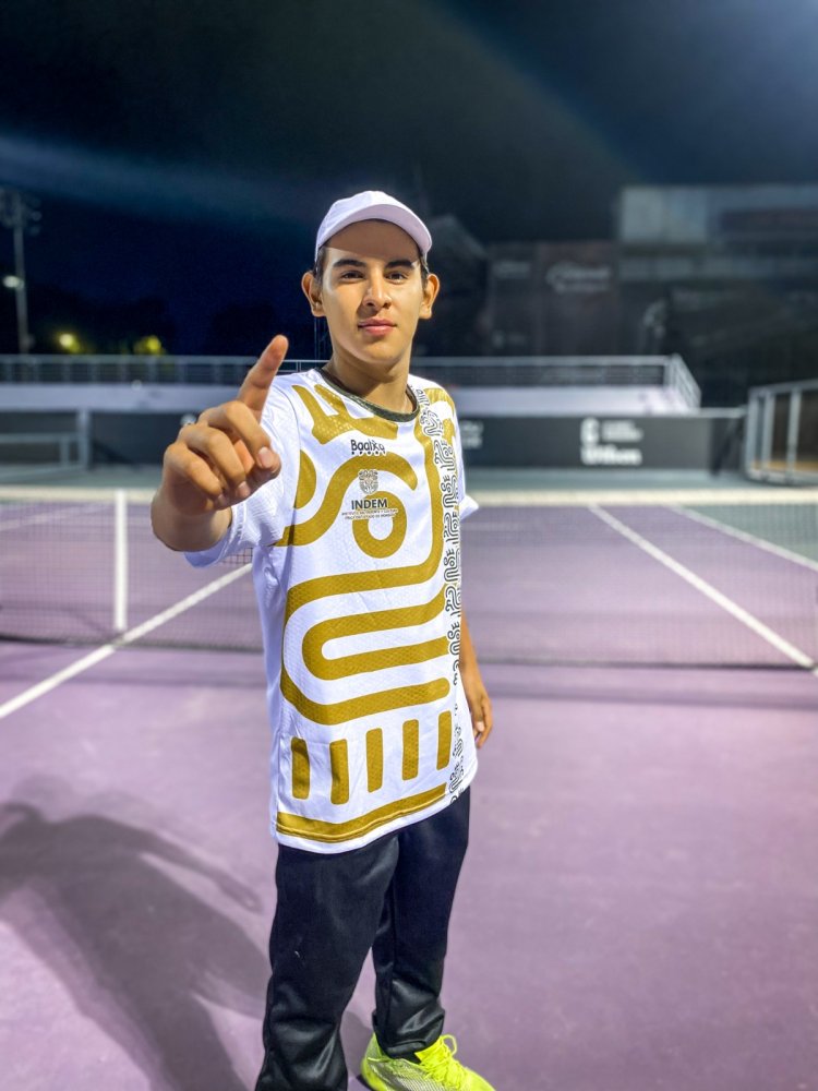 Participan Leonardo Montellano y Ander Gómez por Morelos en nacional de tenis