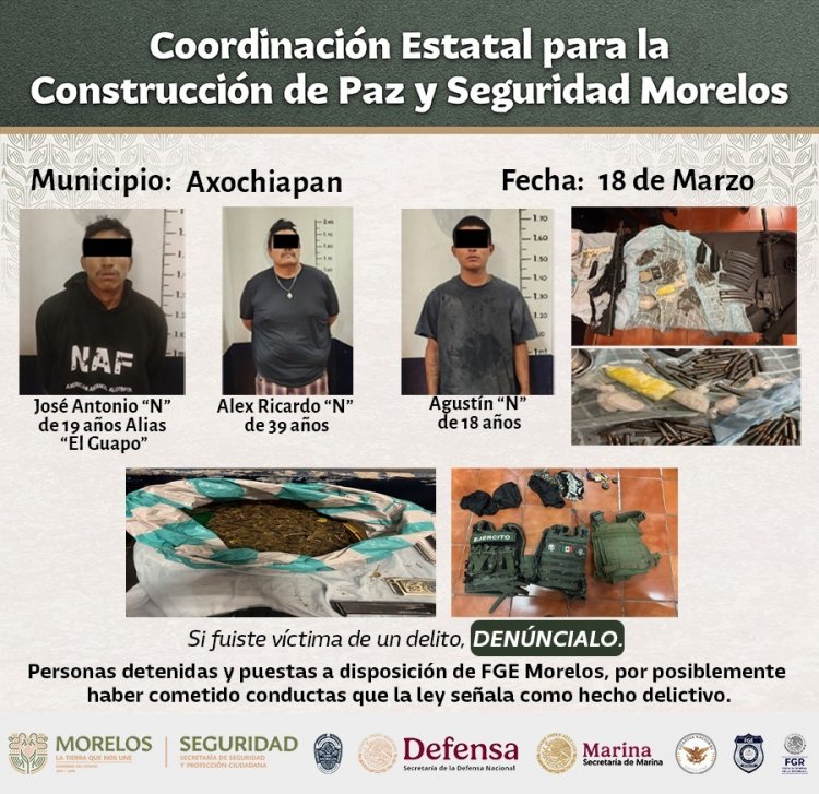 Peligrosos generadores de violencia  han sido capturados recientemente