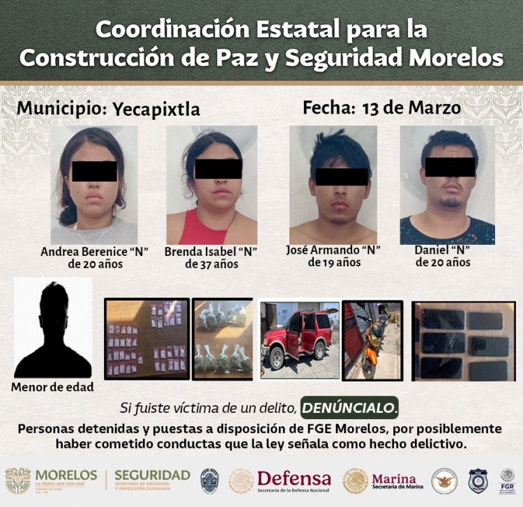 Peligrosos generadores de violencia  han sido capturados recientemente