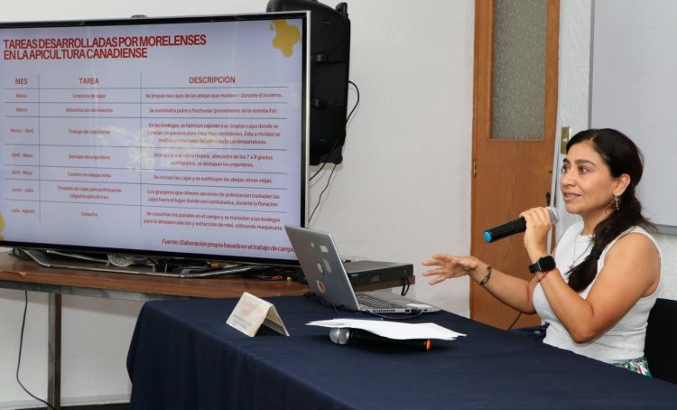 Mostró investigadora trabajo sobre  apicultores morelenses en Canadá