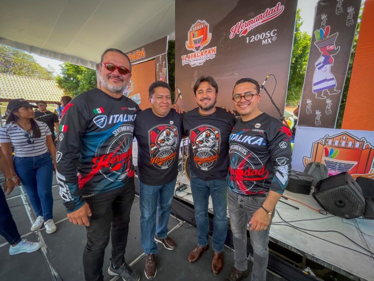 Recibió Tlayacapan la rodada  "1200 Sentimientos Cúbicos"