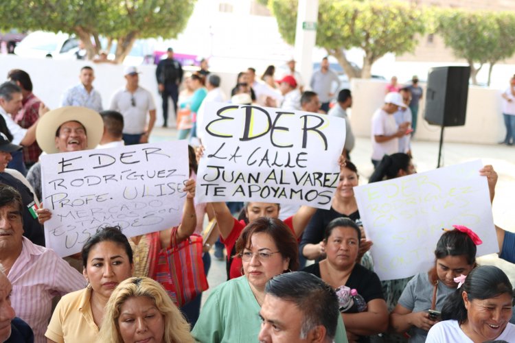 Recorrió Eder Rodríguez colonia Josefa Ortiz de Domínguez