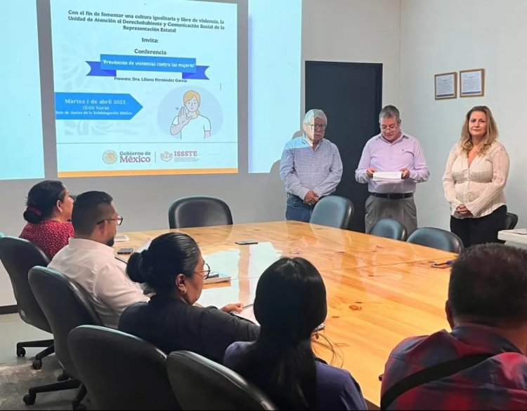 Consolida el ISSSTE en Morelos la  prevención de violencia Vs. mujeres