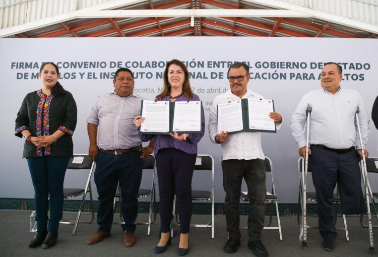 Acuerdan Morelos e INEA atacar el rezago en cuanto a alfabetización