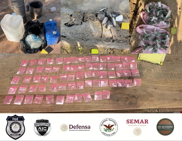 Hallan en Tlaquiltenango un  posible laboratorio de drogas