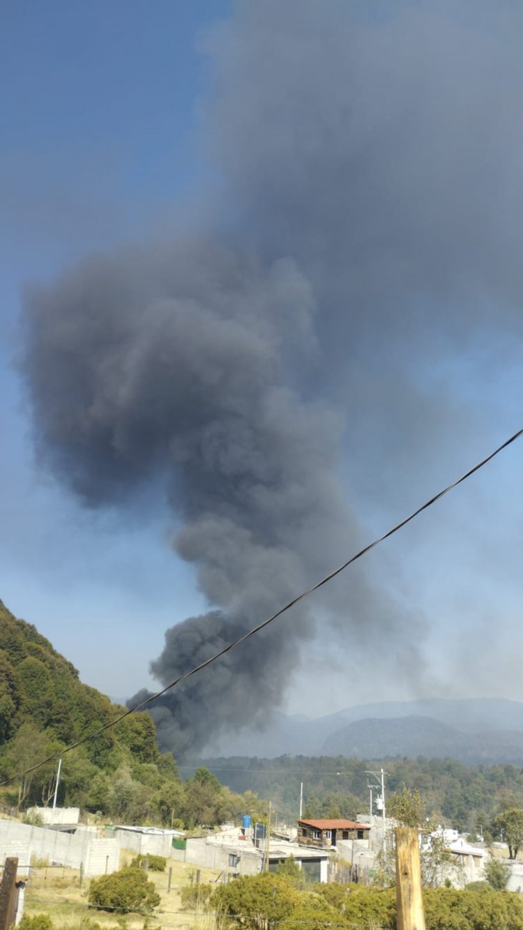 Se incendió el basurero del paraje Tezontle en Huitzilac