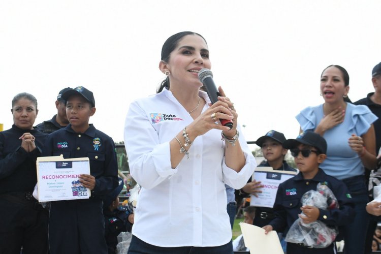 Ayuntamiento de Jiutepec acerca labor policial a la infancia