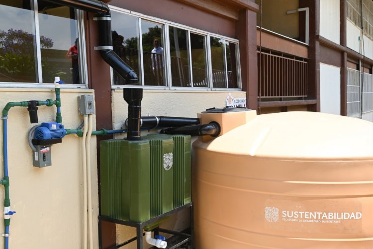 Ya suman 165 escuelas con  sistemas para captar lluvia