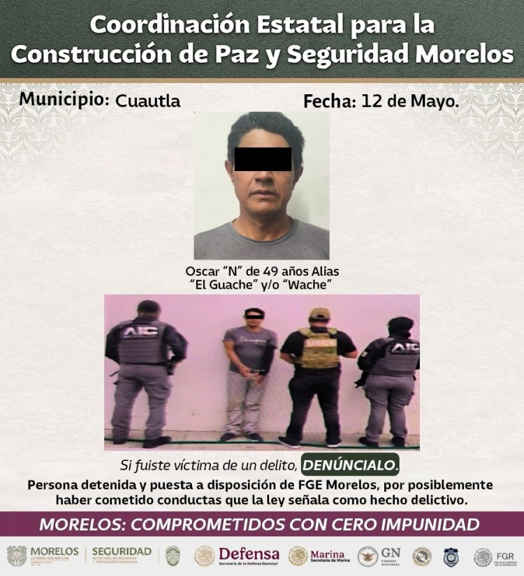 Las 7 regiones del estado han sido  testigas de triunfos sobre el crimen