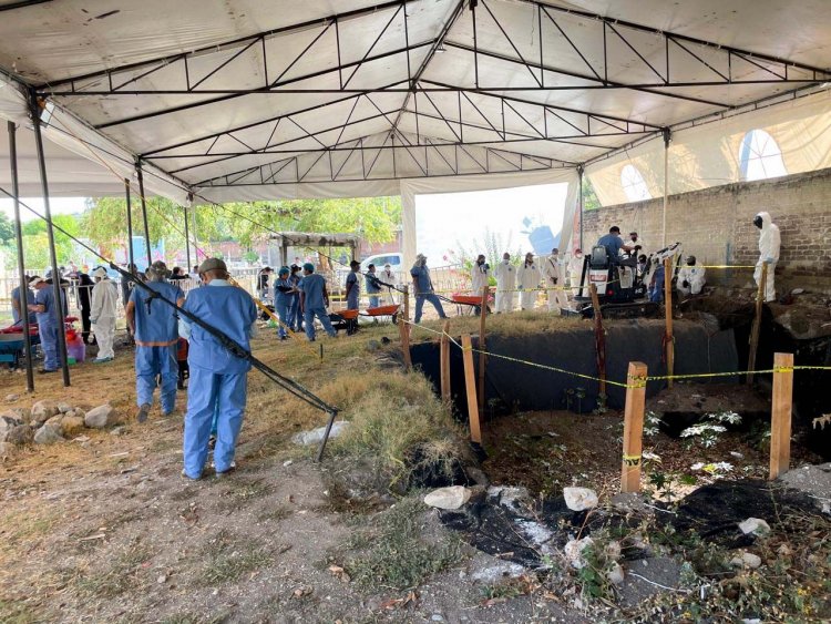 Reactivaron la penosa labor de  exhumación de restos en Jojutla