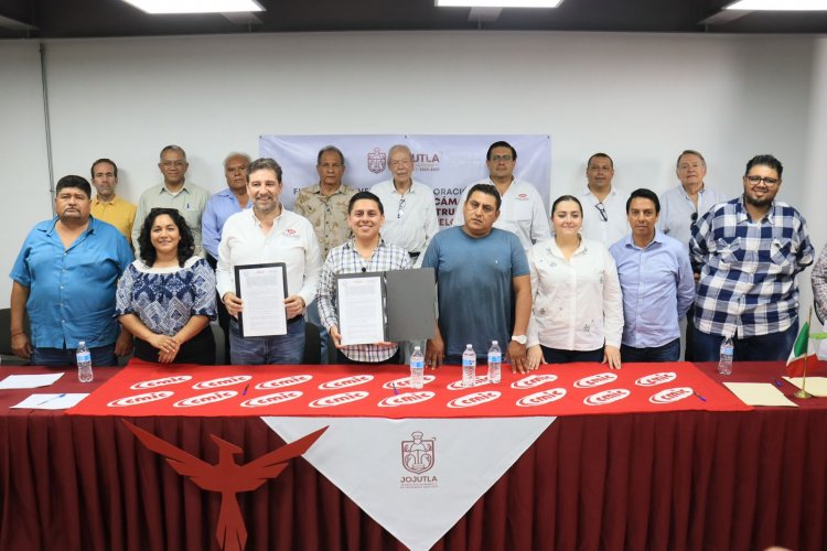 Jojutla firmó convenio de colaboración  con la Cámara de la Construcción Morelos