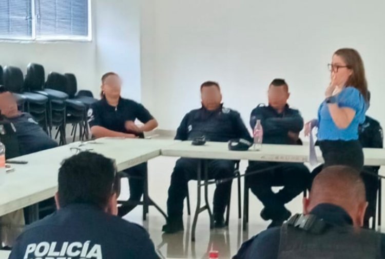 Capacitan a policías de municipios sobre  derechos humanos e igualdad de género
