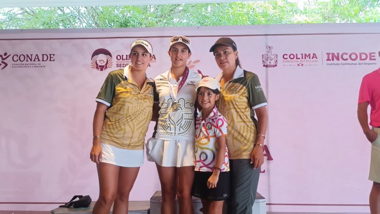 Mía Bárbara conquistó medalla de  plata en golf en Olimpiada Nacional