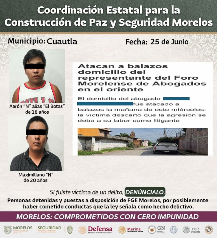 Más de 30 peligrosos culpables de  violencia pudieron ser aprehendidos