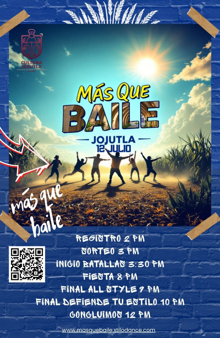 En Jojutla, “Más que baile: Cosechando  Talento, Cultivando Comunidad”, ya viene