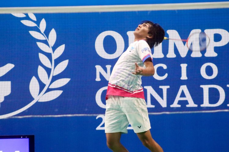 Se llevó oro el morelense Emiliano C.; campeón de bádminton en Olimpiada