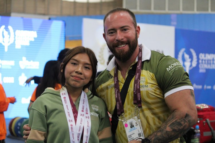 Oro y plata para la pesista morelense  Milka, en la olimpiada nacional 2025