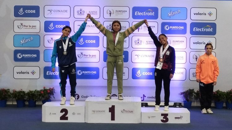 Oro y plata para la pesista morelense  Milka, en la olimpiada nacional 2025