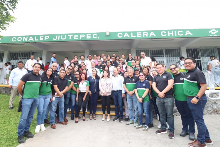 Jiutepec refuerza sostenibilidad con  su Conalep en la Cosecha de Lluvia