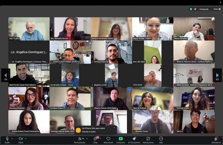 Integra Radio UAEM mesa directiva de la RED México