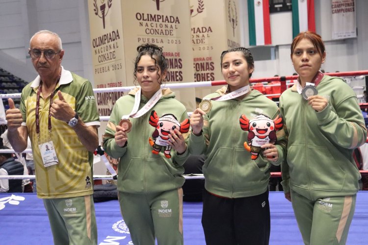 Peleadoras morelenses lograron subir al podio