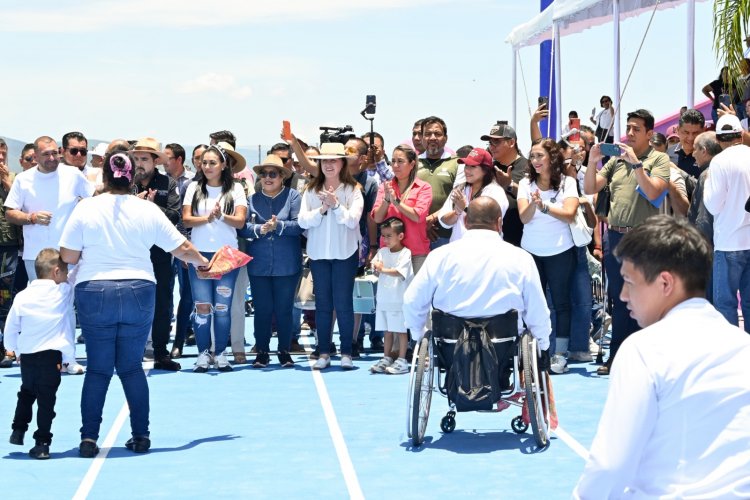 Atestiguó González Saravia apertura  de una unidad deportiva en Yautepec