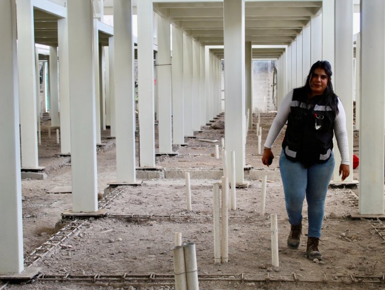 Continúa reconstrucción  en el mercado de Cuautla