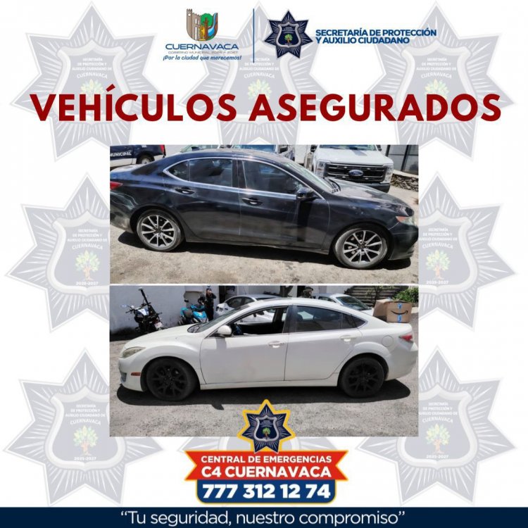 Dos detenidos, droga y vehículos  fueron asegurados por la Seprac