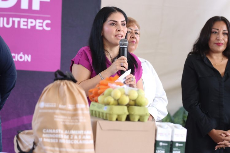 Se entregaron canastas alimentarias en Jiutepec